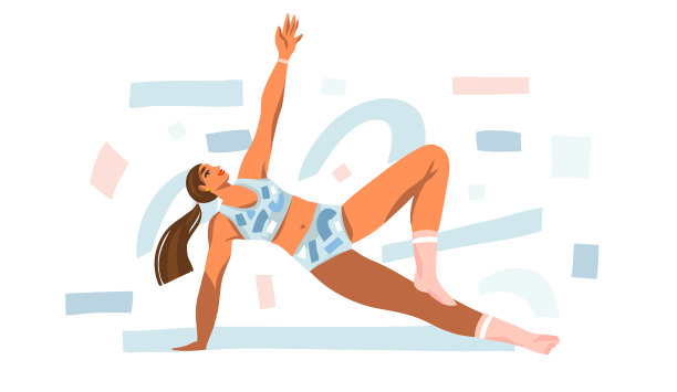 手绘抽象股票图形图片下载