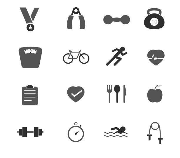 16适应度矢量图标图片下载