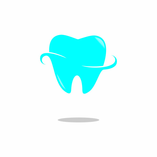 牙齿标志，牙医标志符号。插图的牙医诊所图片下载