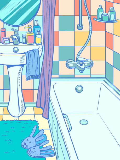 清空浴室浴缸图片下载