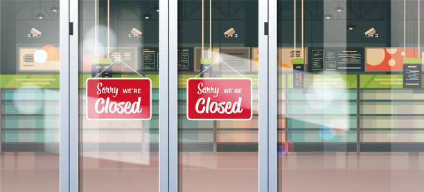 对不起，杂货店外面挂着关门的牌子图片下载