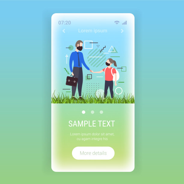 父亲带着女儿去学校图片下载