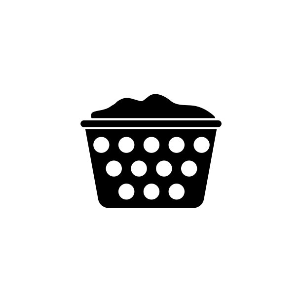 洗衣篮平面图标图片下载