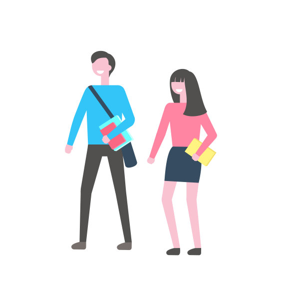 学院或学校的青少年无脸角色图片下载