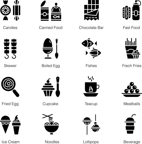 街头美食偶像套装图片下载