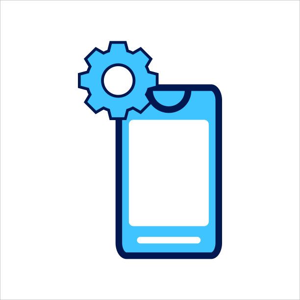 设置图标。设置与智能手机符号。矢量插图，矢量图标概念。图片下载