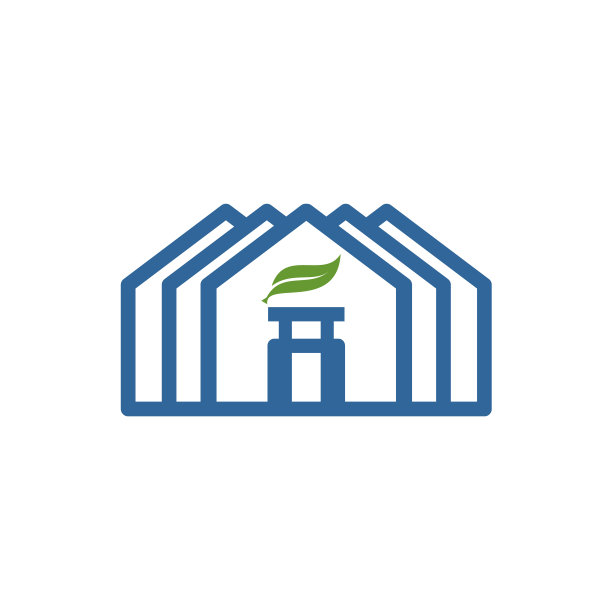 简单的温室农业标志和图标图片下载