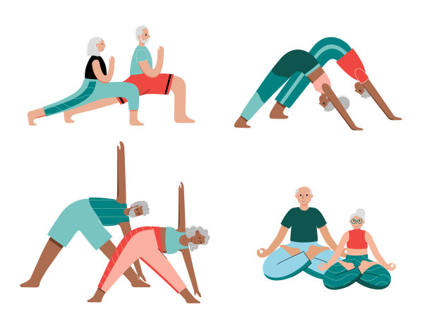 瑜伽平坦健康生活方式图片下载