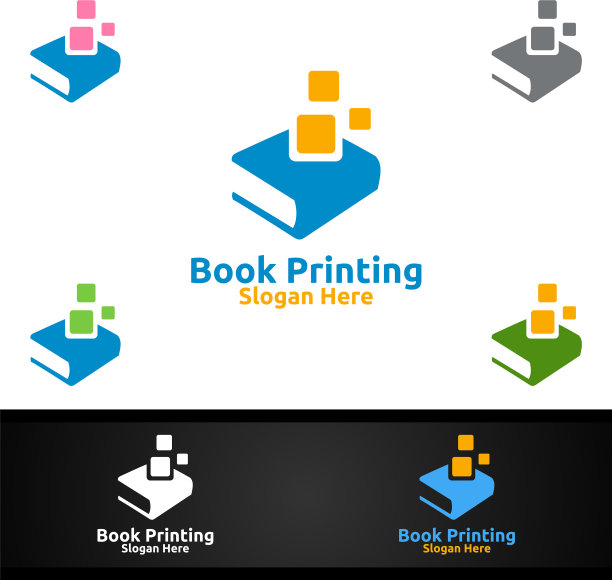 书籍印刷公司为图书销售设计标志图片下载