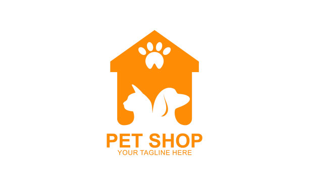 商业宠物店或宠物护理标志图片下载