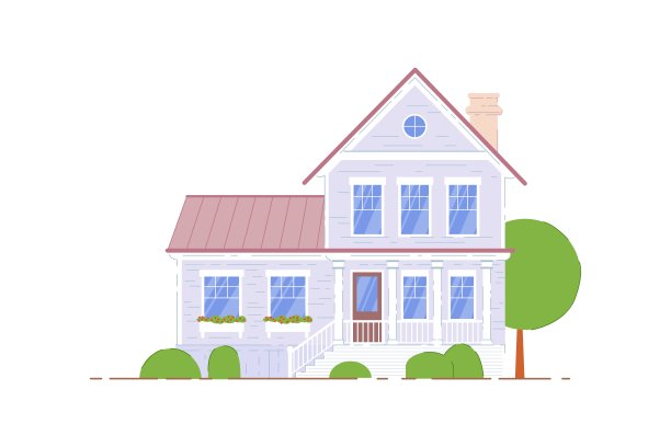 双层住宅是郊区建筑的标志图片下载