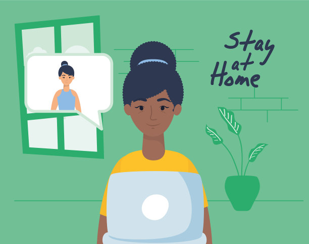 非洲妇女用笔记本电脑交流和停留图片下载