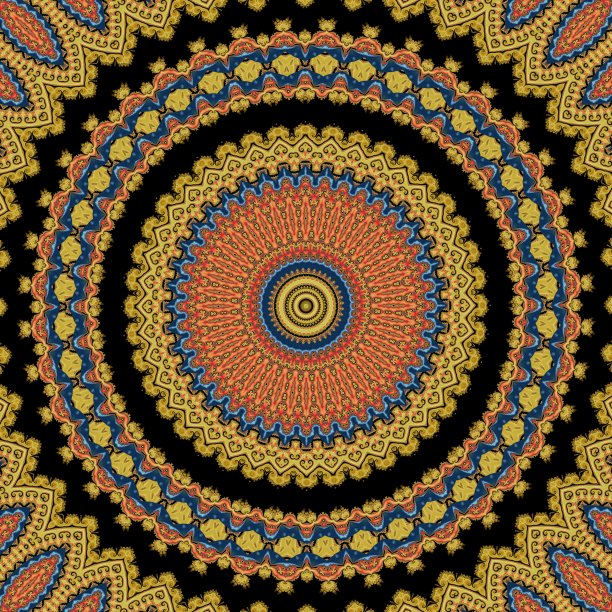 曼荼罗。圆的装饰图案。古典装饰元素。手绘背景。伊斯兰，阿拉伯，印度，奥斯曼帝国的主题。图片下载