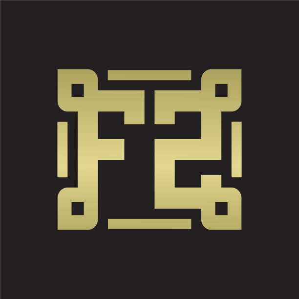 Fz标志与件线交织艺术设计图片下载
