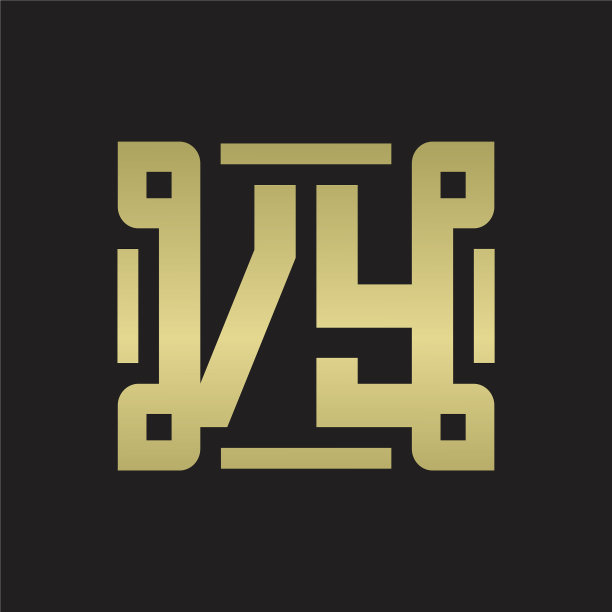 徽标与片线交织艺术设计图片下载