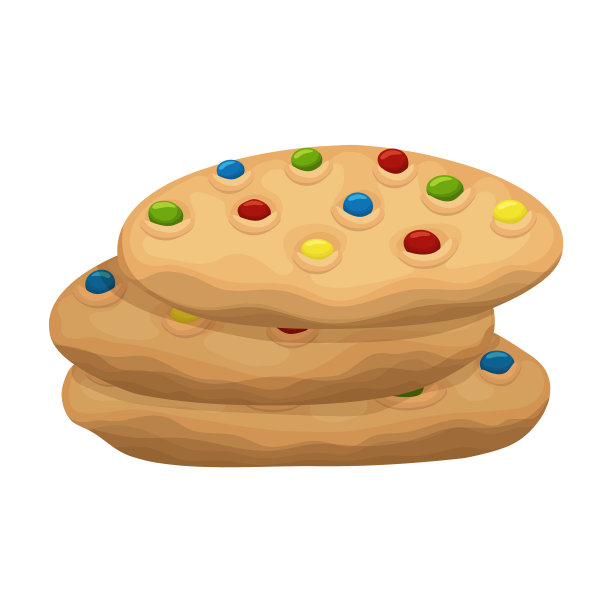 饼干图标卡通图标孤立图片下载