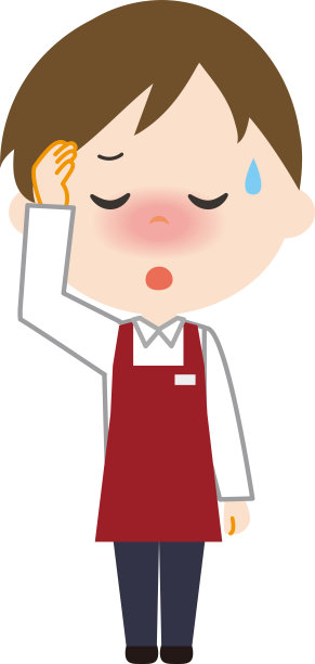 年轻人发烧了。矢量图。图片下载