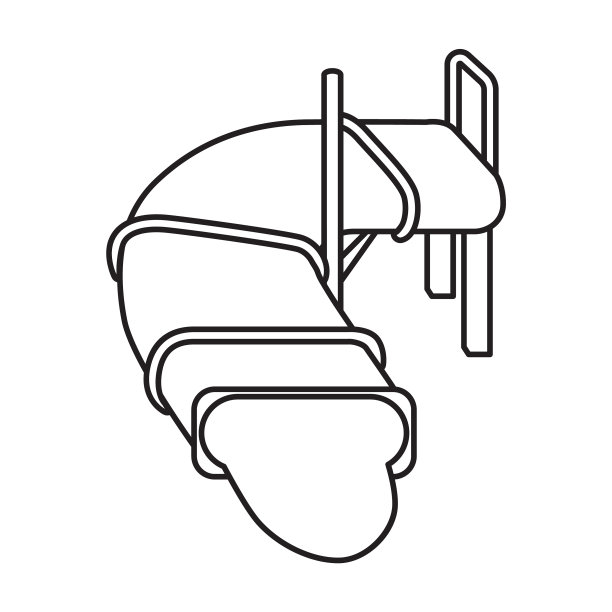 水滑梯图标轮廓图标图片下载