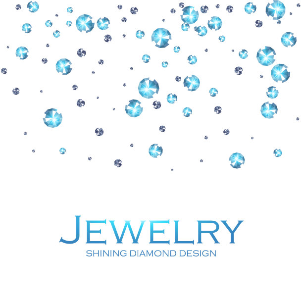 坠落的钻石宝石闪耀的珠宝背景图片下载