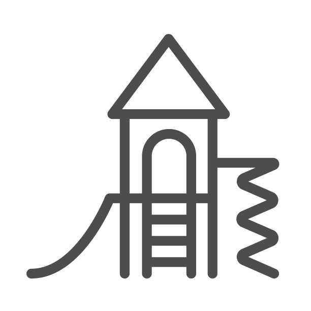 儿童游乐场线图标幼儿园图片下载