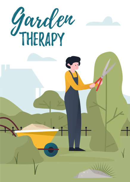 修剪树木和树篱的园丁图片下载