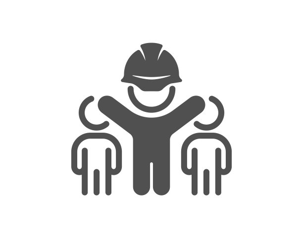 工程团队图标工程师或架构师组图片下载