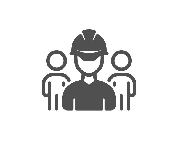 工程团队图标工程师或架构师组图片下载