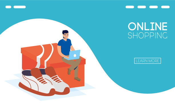 男人在智能手机上使用在线购物技术图片下载