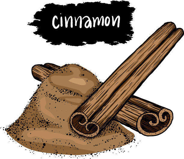 肉桂棒和干燥的孤立的白色图片下载