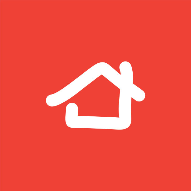 主页图标上的红色背景红色扁平样式图片下载