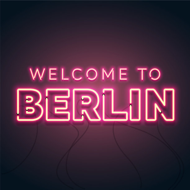 欢迎来到柏林霓虹灯招牌图片下载