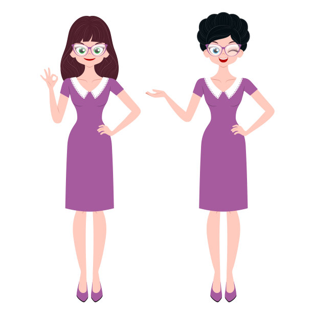 年轻女性角色图片下载