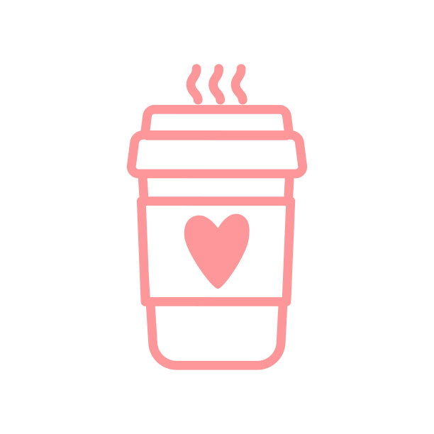 一个心形的咖啡杯图片下载