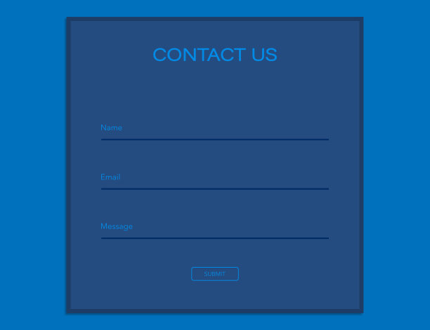 联系我们的形式在深蓝色的设计模板图片下载