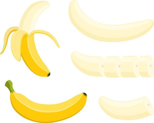 香蕉套-全黄色水果片图片下载