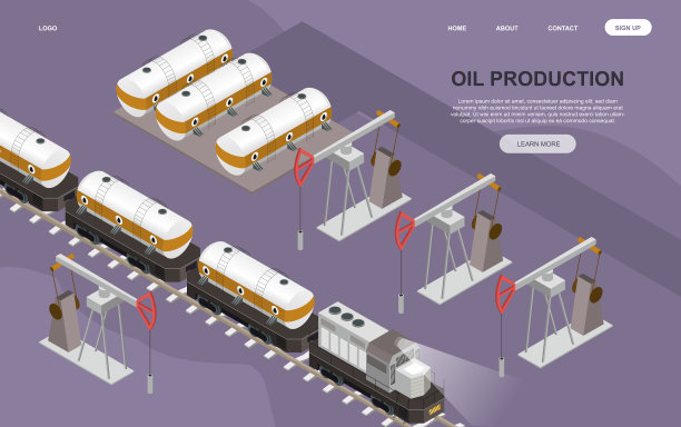 石油生产和运输概念图片下载