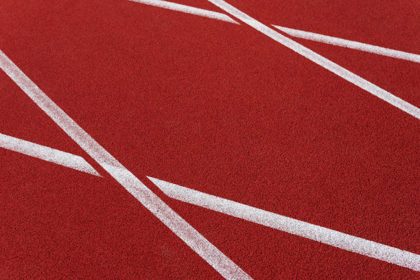 体育场跑道上的线图片下载
