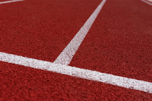 体育场跑道上的线图片下载