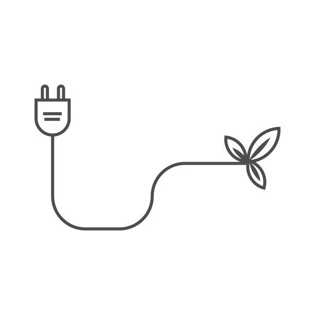 节能和生态绿色图标矢量设计。图片下载