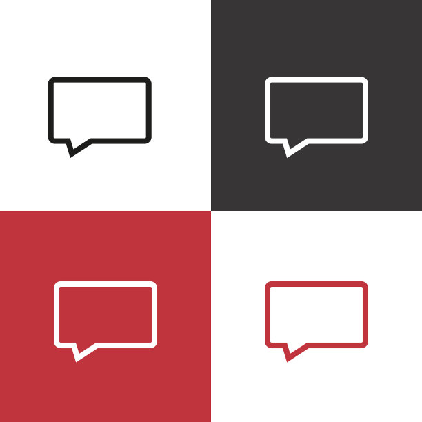 矢量图标语音气泡图片下载