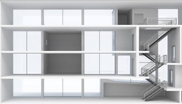 带有分段楼梯的楼层图片下载