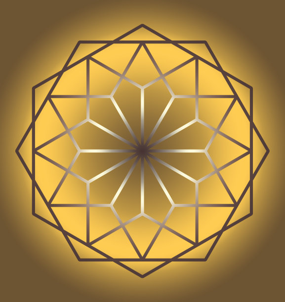 蜘蛛网六边形。商业标志。设计器的内容。新年的幻想围绕雪花的主题。图片下载