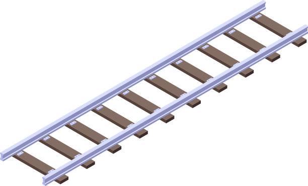 铁路图标等距风格图片下载