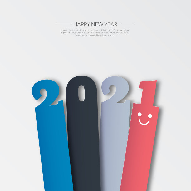 2021年新年快乐。2021贺卡。抽象的背景。2021年背景旗帜。矢量插图。图片下载