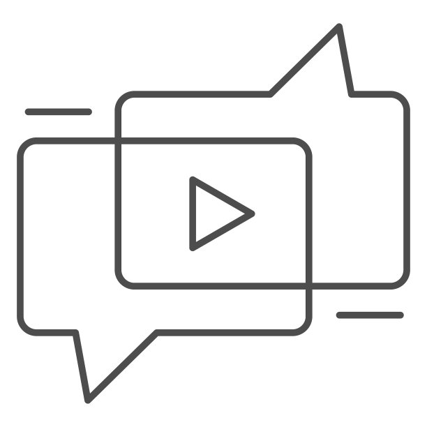 视频内容讨论用聊天泡薄图片下载