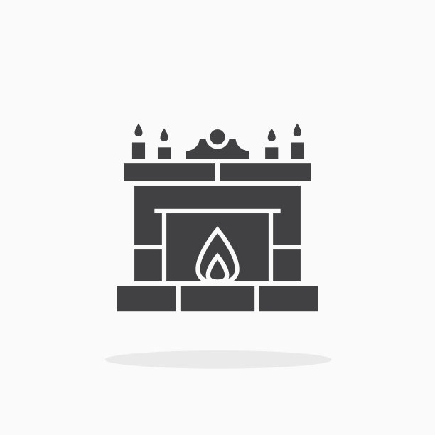 壁炉图标。图片下载