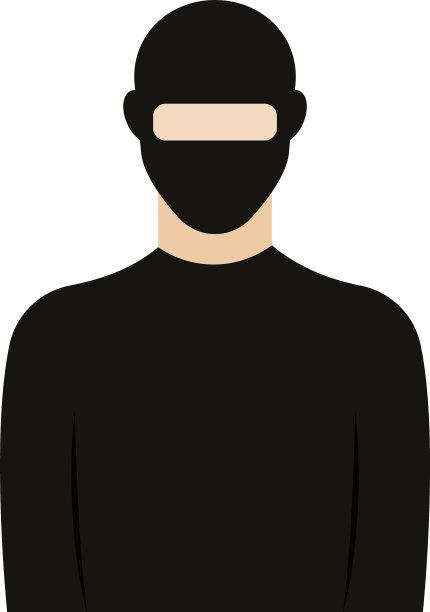 孤立的小偷图标图片下载