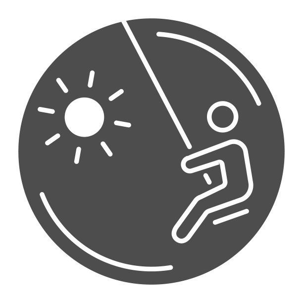 儿童在摇摆固体图标游乐场的概念图片下载