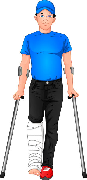 人生病了，要用拐杖图片下载