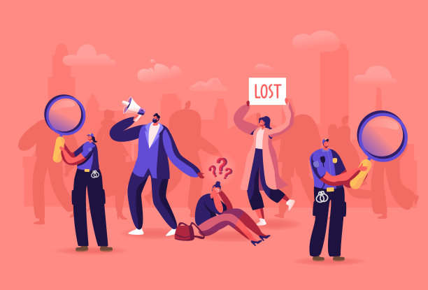 迷失在人群概念，大城市社会问题，人类在压力情况下的行为，挫折和恐惧。女人失去了图片下载